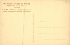 VINTAGE POSTCARD Paris Montmartre Basilique Crowns Heart