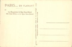 CPA Paris En Flanant Les Bouquinistes du Quai Saint Michel Notre Dame