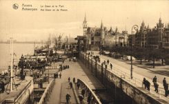 CPA Anvers Le Steen et le Port Bateaux