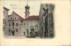 CPA Gruss aus Hall Jesuitenkirche 