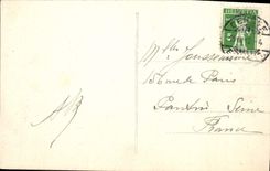 CPA Geneve L'Ile Rousseau Et Le Mont Blanc