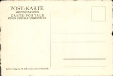 VINTAGE POSTCARD Bootshaus Mainz