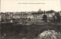 VINTAGE POSTCARD Hillocks of Rochatre and Fresnay on the Sarthe