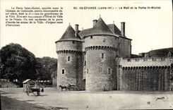VINTAGE POSTCARD Guerande the Email and the Gate St Michel