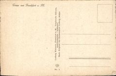 VINTAGE POSTCARD Frankfurt amndt Hand