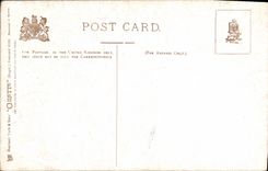 Estaca de Londres de la POSTAL de la VENDIMIA gravemente