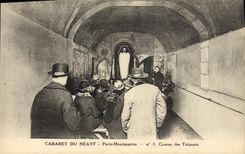 VINTAGE POSTCARD Cabaret Of Nothing Paris Montmartre Caveau of Trespass