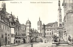 CPA Frankfurt M Der Rathaus Und Einheitsdenkmal