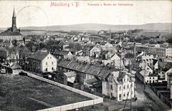 CPA Munchberg Panorama Norden Mit Fichtelgebirge 