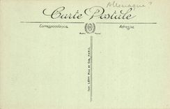 VINTAGE POSTCARD Virgin Kaysersberg Painful in the furnace bridge of the fourteen auxiliaries