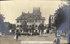 CPA Bonn Der Rhein Munsterplatz Mit Beethoven Denkmal Bethoven