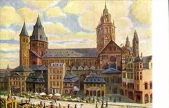 VINTAGE POSTCARD Mainz Der Dom