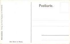 VINTAGE POSTCARD Mainz Der Dom