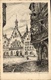 VINTAGE POSTCARD Frankfurt Romerblick Vom Steinernen Haus