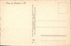 VINTAGE POSTCARD Frankfurt Romerblick Vom Steinernen Haus