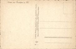 VINTAGE POSTCARD Frankfurt Haus zur Goldenen Weg