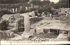 VINTAGE POSTCARD Bone Mosaic Ruins D' Hippone