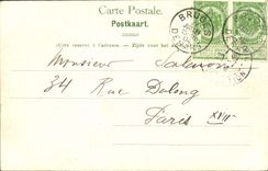 VINTAGE POSTCARD Ghent Large Canon Calls Dulle Griet Marche from Friday