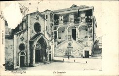VINTAGE POSTCARD Ventimiglia Catedrale