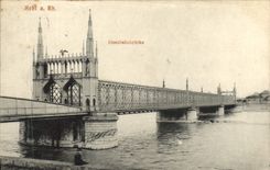 VINTAGE POSTCARD Kehl Eisenbahnbrucke