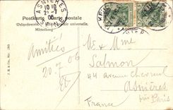 VINTAGE POSTCARD Kehl Eisenbahnbrucke