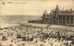 CPA Ostende La Digue et le Kursaal