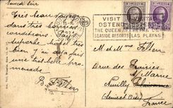 VINTAGE POSTCARD Ostend the Dam and Kursaal