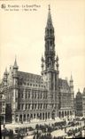 CPA Bruxelles La Grand Place Cote Sud Ouest L'Hotel de Ville