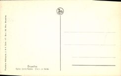 De la VENDIMIA de la POSTAL de Bruselas de la iglesia púlpito de Gudulia Sainte de la verdad