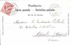 VINTAGE POSTCARD Geneva Seen from of Pregny