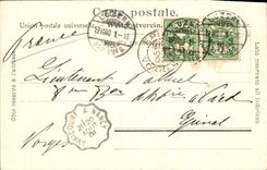 VINTAGE POSTCARD Luzern Kapelibrucke Und Wasserthurm