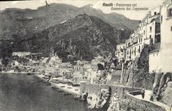 VINTAGE POSTCARD Amalli Panorema Collar Convento del Cappuccini