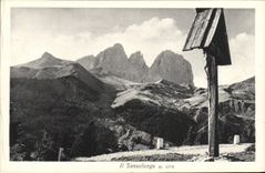 VINTAGE POSTCARD it Sassolungo