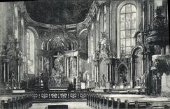 VINTAGE POSTCARD Mainz Liebfrauenkirche Innenasicht