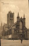 VINTAGE POSTCARD Ghent Church St Nicolas