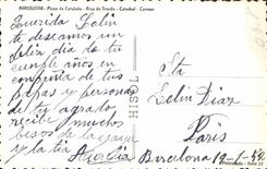 MODERN CARD Barcelona Plaza De Cataluna Arco De Triunfo Catedral