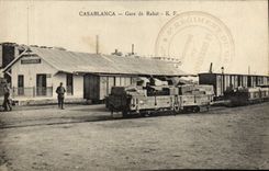 VINTAGE POSTCARD Casablanca Parks Of Reduction Train