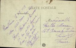 POSTAL Marruecos de la VENDIMIA la cría de la avestruz en la avestruz de Marruecos