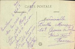 VINTAGE POSTCARD Morocco Marrakech a Mosque Ass Mule