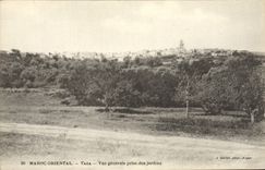 CPA Maroc Oriental Taza Vue Generale Prise Des Jardins