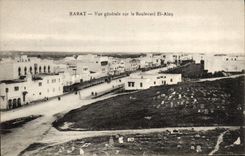 CPA Rabat Vue Generale Sur Le Boulevard El Alou