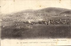 VINTAGE POSTCARD Morocco Zait Hafid Quartering Of the Militaria Column