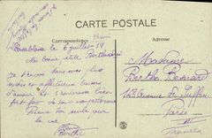 VINTAGE POSTCARD Casablanca Public garden And Sight Of the Port