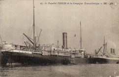 CPA Le Paquebot Figuig De La Compagne Transtlantique