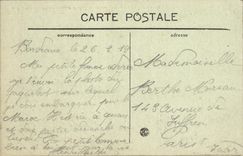 POSTAL de la VENDIMIA el vapor de Figuig del socio de Transtlantique