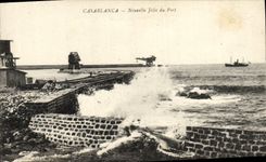 CPA Casablanca Nouvelle Jetee Du Port