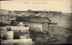 VINTAGE POSTCARD Morocco Panorama Of Reduction