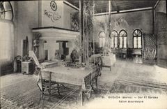 VINTAGE POSTCARD Oudjda Dar And Moorish Baraka Living room