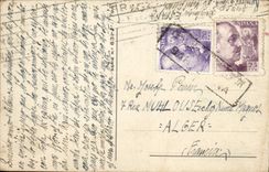 VINTAGE POSTCARD Fantasy Spain Boat