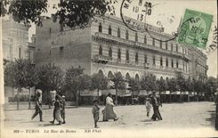 POSTAL Túnez de la VENDIMIA la calle de Roma